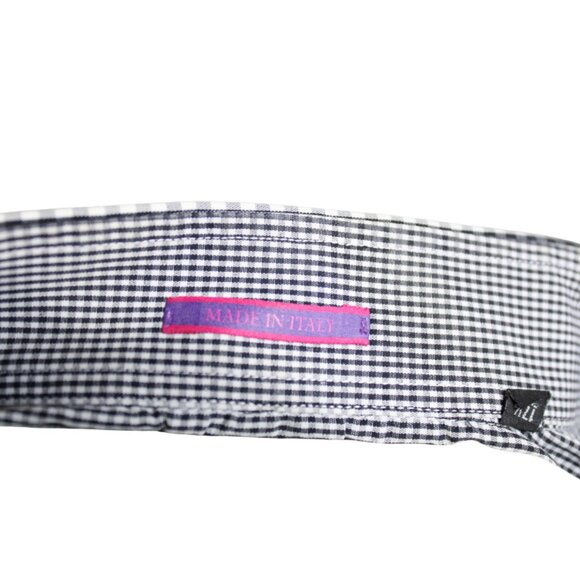 PAUL SMITH SZ 17.5 French Cuff Black & White Checkered Cotton Men's Shirt - Picture 6 of 7